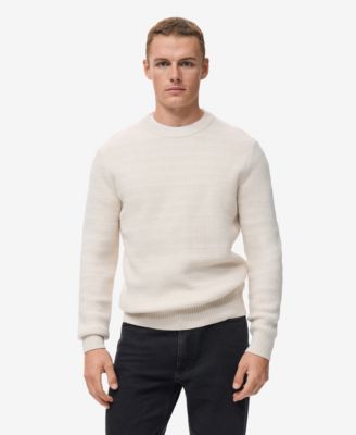 MANGO - Men's Structured Knitted Sweater