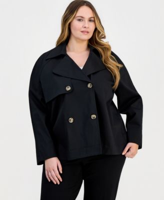 Anne Klein Essentials - Plus Size Double-Breasted Blazer