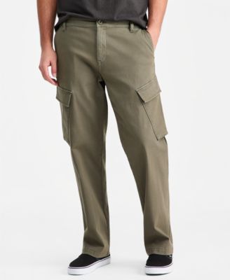 Sun + Stone - Men's Cotton-Blend Angled Cargo Pants