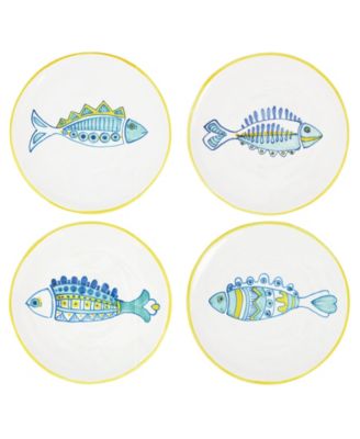 Elba's Assorted Fish Salad Plates, Set of 4 image