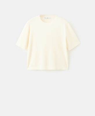 MANGO - Women's Short-Sleeved Wool Sweater