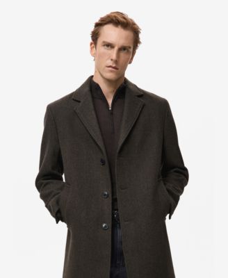 MANGO - Men's Lightweight Wool Coat