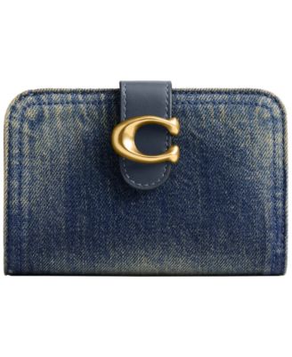 COACH - Snap Closure Loved Denim Tabby Wallet