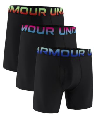 Under Armour - Men's Boxerjock Performance Tech Novelty Boxer Briefs, 3-Pack