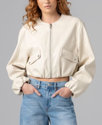 BLANK NYC - Women’s Collarless Bomber Jacket