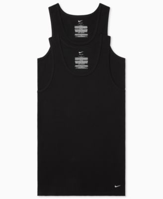 Nike - Men's Essential Stretch Ribbed Tank Undershirts, 2-Pack
