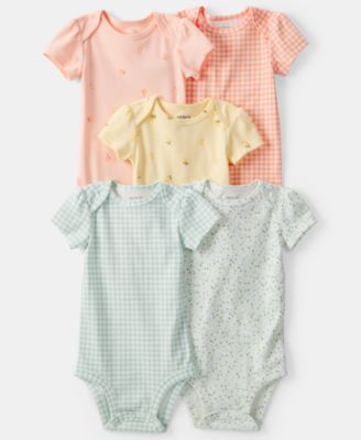 Carter's - Baby Girls' Fruit Multipack Bodysuits, 5-Pack Set