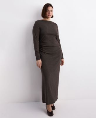 MANGO - Women's Fitted Sweater Dress