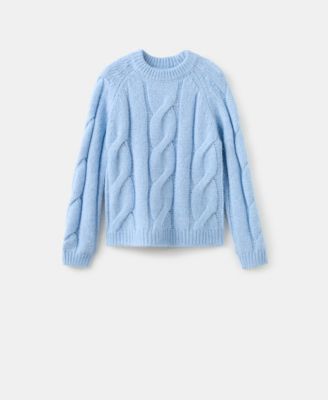 MANGO - Women's Braided Knitted Sweater