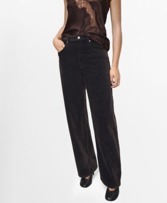 MANGO - Women's Velvet Balloon Jeans