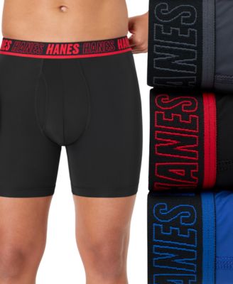 Hanes - Men's Moves XTEMP Performance Boxer Briefs, 3-Pack