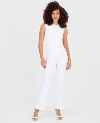 Anne Klein Essentials - Petite High Rise Pull-On Pants