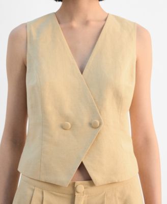 MANGO - Women's Fitted Suit Vest