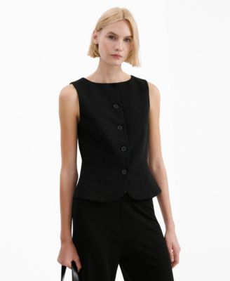 MANGO - Women's Buttons Suit Vest
