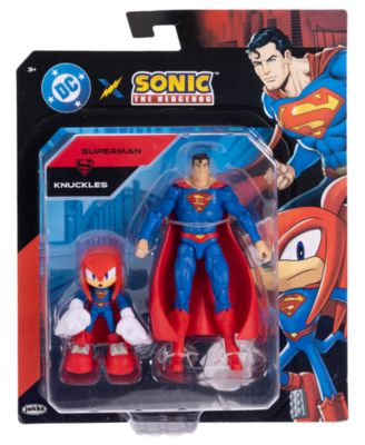 The Hedgehog Knuckles and Superman Action Figures image