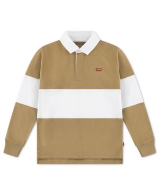 Levi's - Boys' 8-18 Timeless Rugby Long-Sleeves Polo Shirt