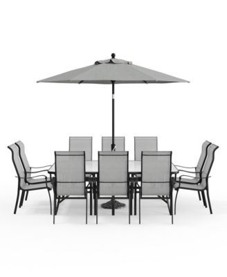 Oasis 11-Pc. Outdoor Dining Set, Macy's Exclusive image