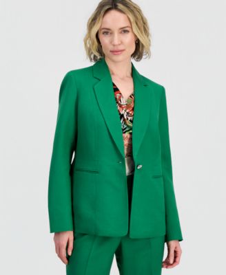 Kasper - Women's Notched Collar One-Button Blazer