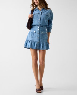 GUESS - Women's Tessi Pull-On Cargo Mini Skirt