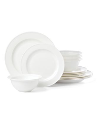 Studio 1414 Bone China Rimmed 12-Pc. Dinnerware Set, Service for 4 image