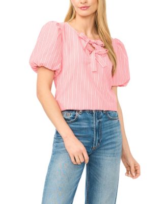 CeCe - Women's Bubble-Sleeve Top