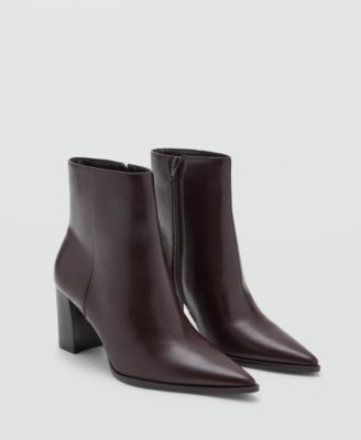 MANGO - Women's Block Heel Ankle Boots