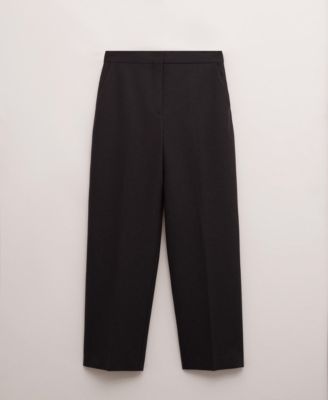 MANGO - Women's Wool Mid-Rise Dress Pants
