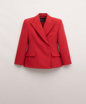 MANGO - Women's Fitted Double-Breasted Blazer