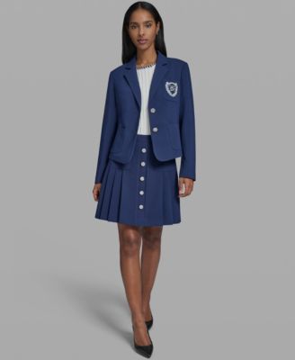 KARL LAGERFELD PARIS - Women's 3-Button Cropped Jacket