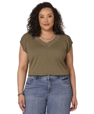 Democracy - Plus Size V-Neck Sweater Top