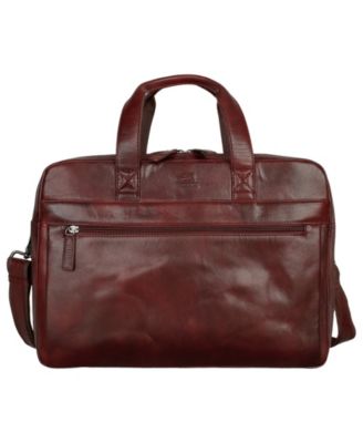 Mancini - Men's Leather Laptop Briefcase