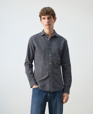 MANGO - Men's Regular-Fit Check Shirt