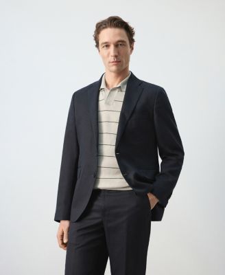 MANGO - Men's Amalfi Slim Fit Suit Jacket