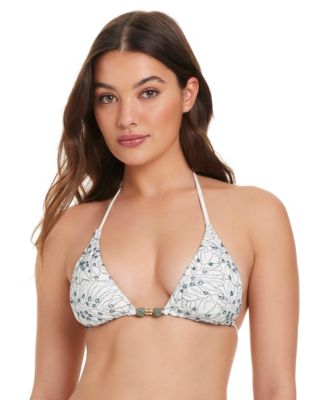 Women's V-Neck Embroidered Bikini Top image