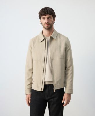 MANGO - Men's Suede Effect Jacket