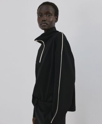 MANGO - Women's Turtleneck Zip Sweatshirt