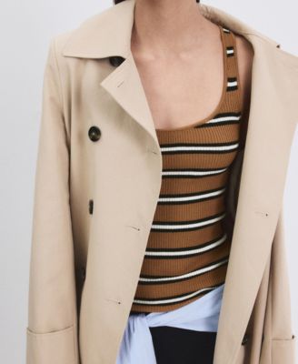 MANGO - Women's Striped Knit Top