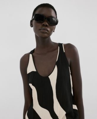 MANGO - Women's Printed Straight Top