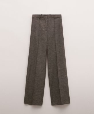 MANGO - Women's Flecked Suit Trousers