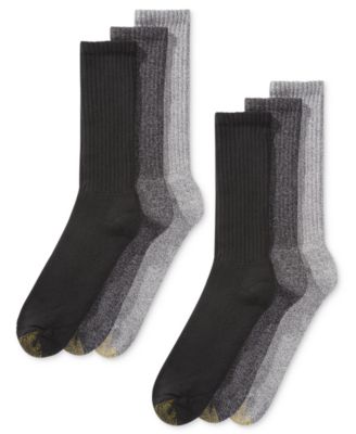 Gold Toe - Men's 6-Pk. Harrington Extended Crew Socks