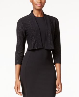 Calvin Klein - Open-Front Sparkle Shrug