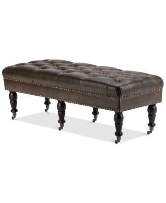 Simpli Home - Felden Tufted Ottoman, Direct Ship