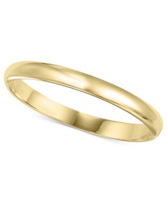 Macy's - 14k Gold Ring, 2mm Wedding Band