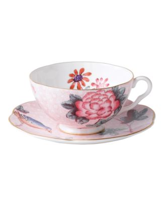 Pink Cuckoo Teacup and Saucer image