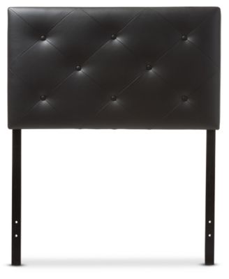 Baxton Studio - Baltimore Faux Leather Twin Headboard, Quick Ship