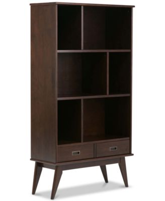Simpli Home - Ednie Wide Bookcase, Quick Ship