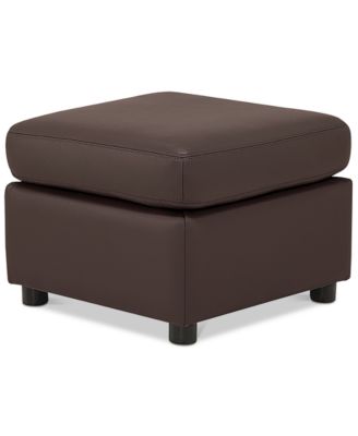 Furniture - Ennia Leather Ottoman