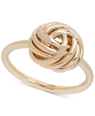 Italian Gold - Love Knot Ring in 14k Gold
