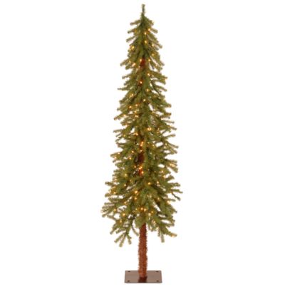 National Tree Company - National Tree 6' Hickory Cedar Tree w/ 200 Clear Lights