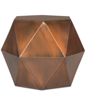 Safavieh - Astrid Faceted Side Table, Quick Ship